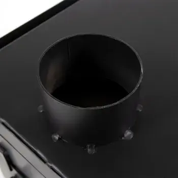 Печь дровяная Light малая, сталь 1 мм (с экранами и угловыми трубами), СЛЕДОПЫТ