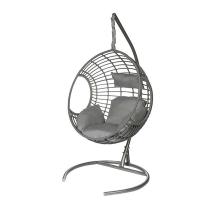 Кресло подвесное Мария серое (серая подушка)