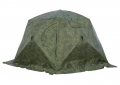 Палатка зимняя ЧУМ 3 (трехслойная, камуфляж с выводом под трубу)
