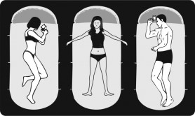 Cпальный мешок Free Space 250, черный, King Camp