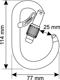 Карабин Core Belay Lock, CAMP
