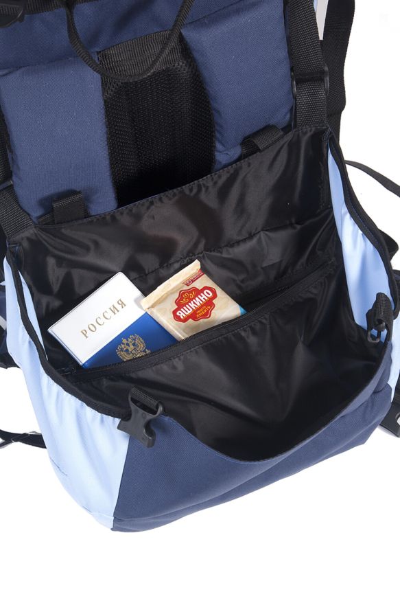 Рюкзак туристический Оптимал 4, синий-голубой, 60 л, ТАЙФ