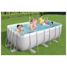 Бассейн каркасный Power Steel, 412 х 201 х 122 см с лестницей и картриджным фильтром 2006л/ч