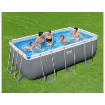 Бассейн каркасный Power Steel, 412 х 201 х 122 см с лестницей и картриджным фильтром 2006л/ч