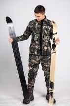 Лыжи Лесные, дерево-пластик, длина 175 см, ширина 11 см