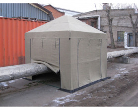 Палатка сварщика 2,5х2,5 м, брезент, каркас 18 мм