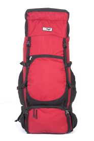 Рюкзак туристический Хальмер 4, с латами, черный-вишня, 80 л, ТАЙФ
