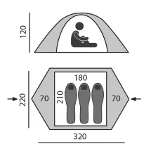 Быстросборная палатка Flex 3 Pro зеленая, BTrace