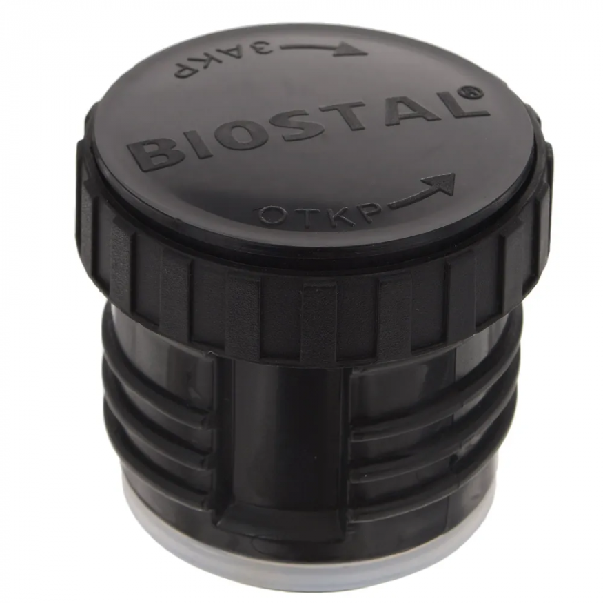 Термос Биосталь-ОХОТА с узкой горловиной и пробкой с ситечком, 0,75 л