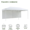 Тент-шатер быстросборный Helex 4360 3x6х3м (раскладывается гармошкой) белый полиэстер