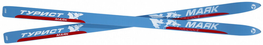 Лыжи туристические ТУРИСТ, дерево-пластиковые, длина 190 см