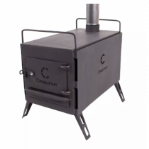 Печь походная Heavy большая (с экранами, угловыми трубами, грибком), сталь 2 мм, Следопыт